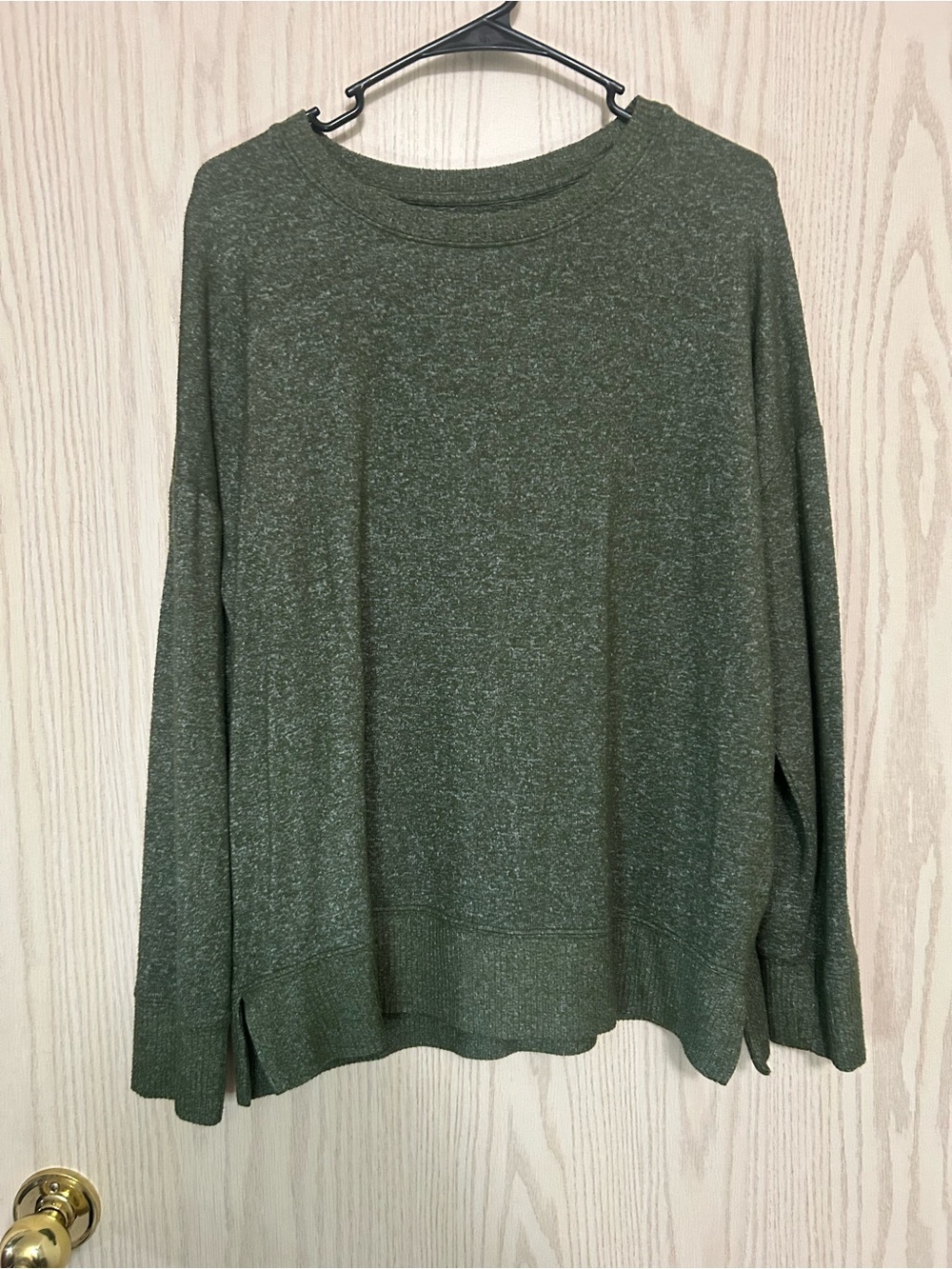 Time and Tru Olive Green Knit Pullover